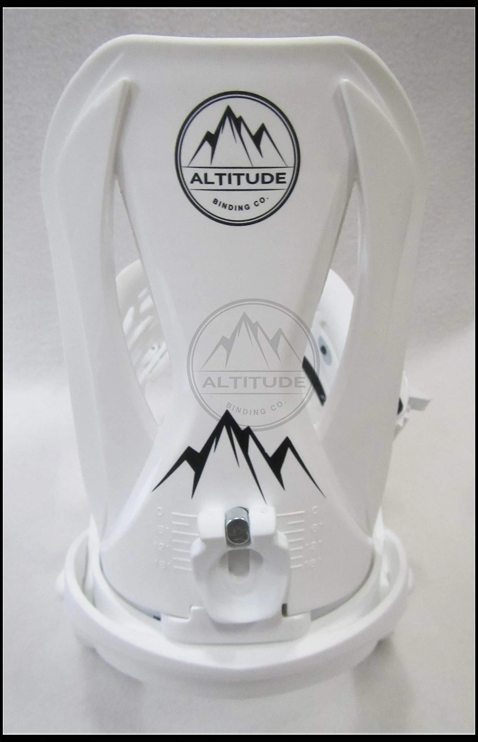 ALTITUDE" Snowboard BINDINGS (White) S/M (Men 5-8 Women 6-9) Compatible with 4X4, Burton 3D, Burton EST