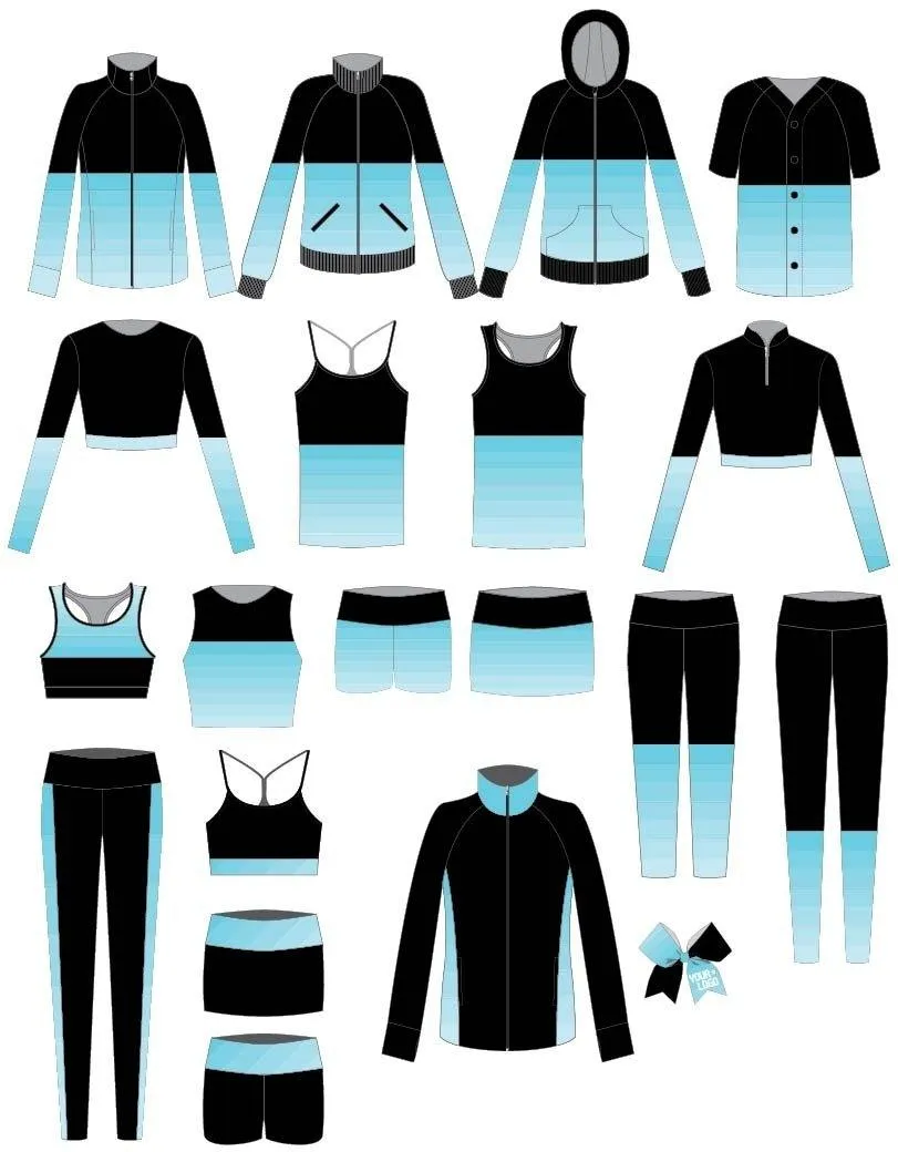 Banded Zipper Front Crop Top