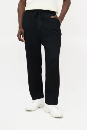 Black Ribbed Lounge Pant