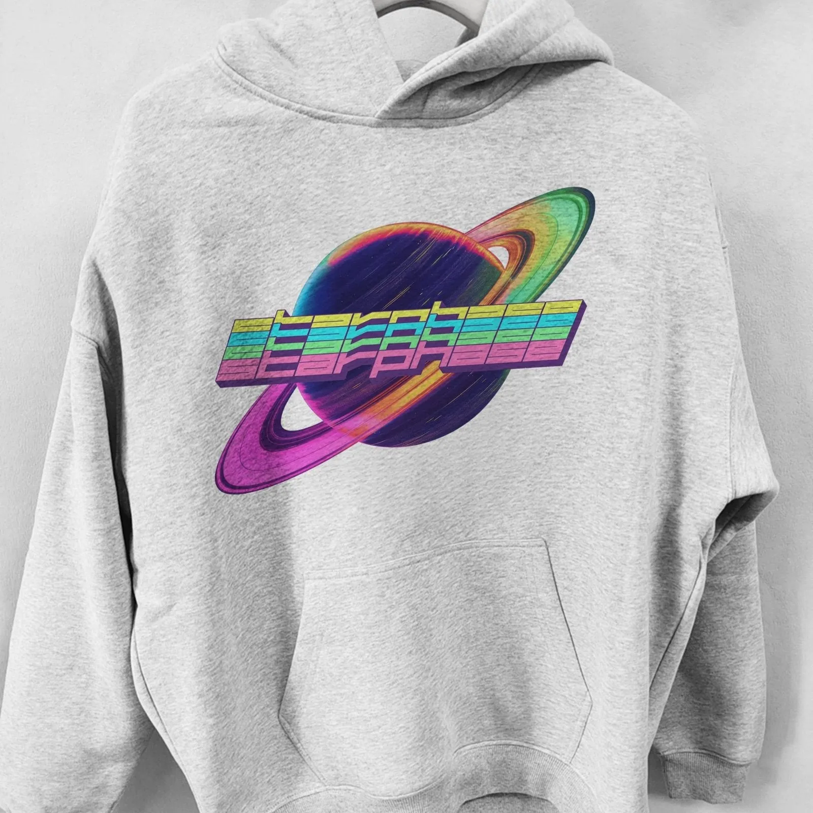 Cyberpunk Planet Oversized Fleece Hoodie