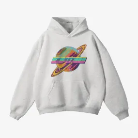 Cyberpunk Planet Oversized Fleece Hoodie