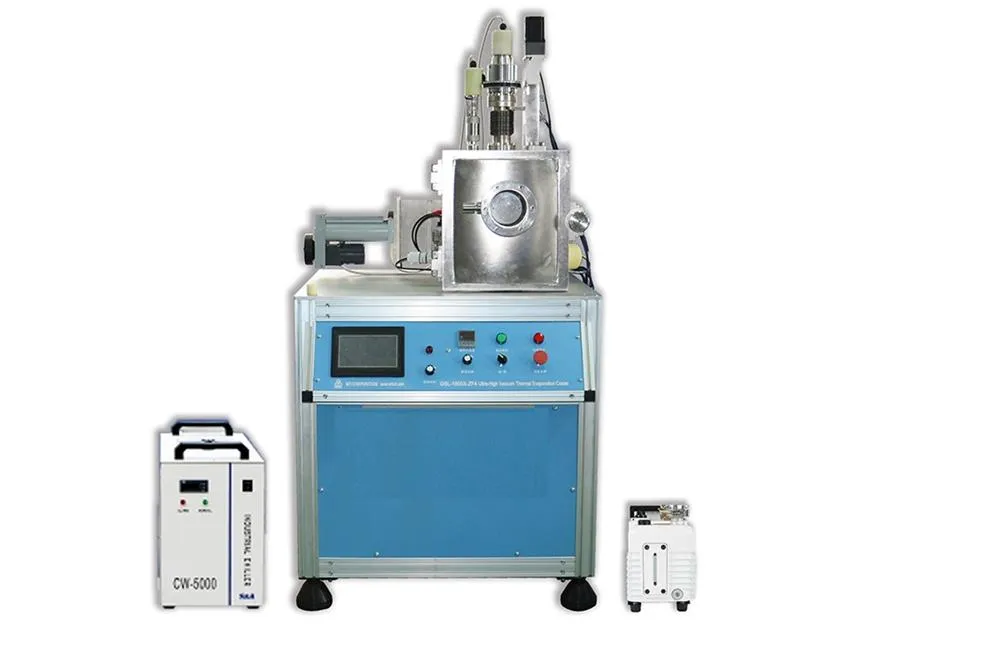 Four Source High Vacuum Thermal Evaporation Coater With Dual Source10-6 torr - GSL-1800X-ZF4