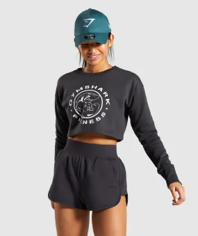 Gymshark Legacy Fitness Sweater - Washed Black