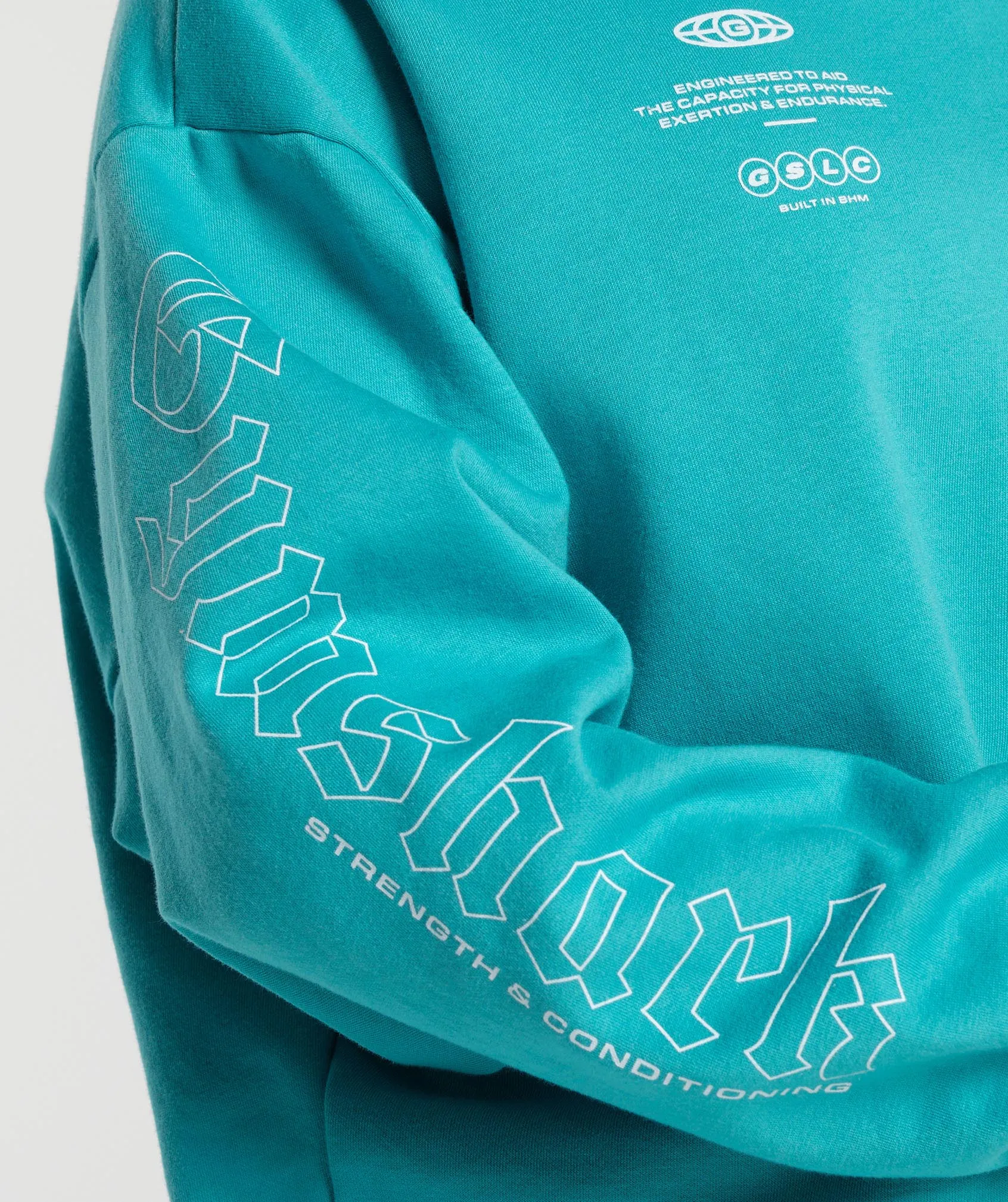 Gymshark Strength & Conditioning Oversized Sweatshirt - Artificial Teal