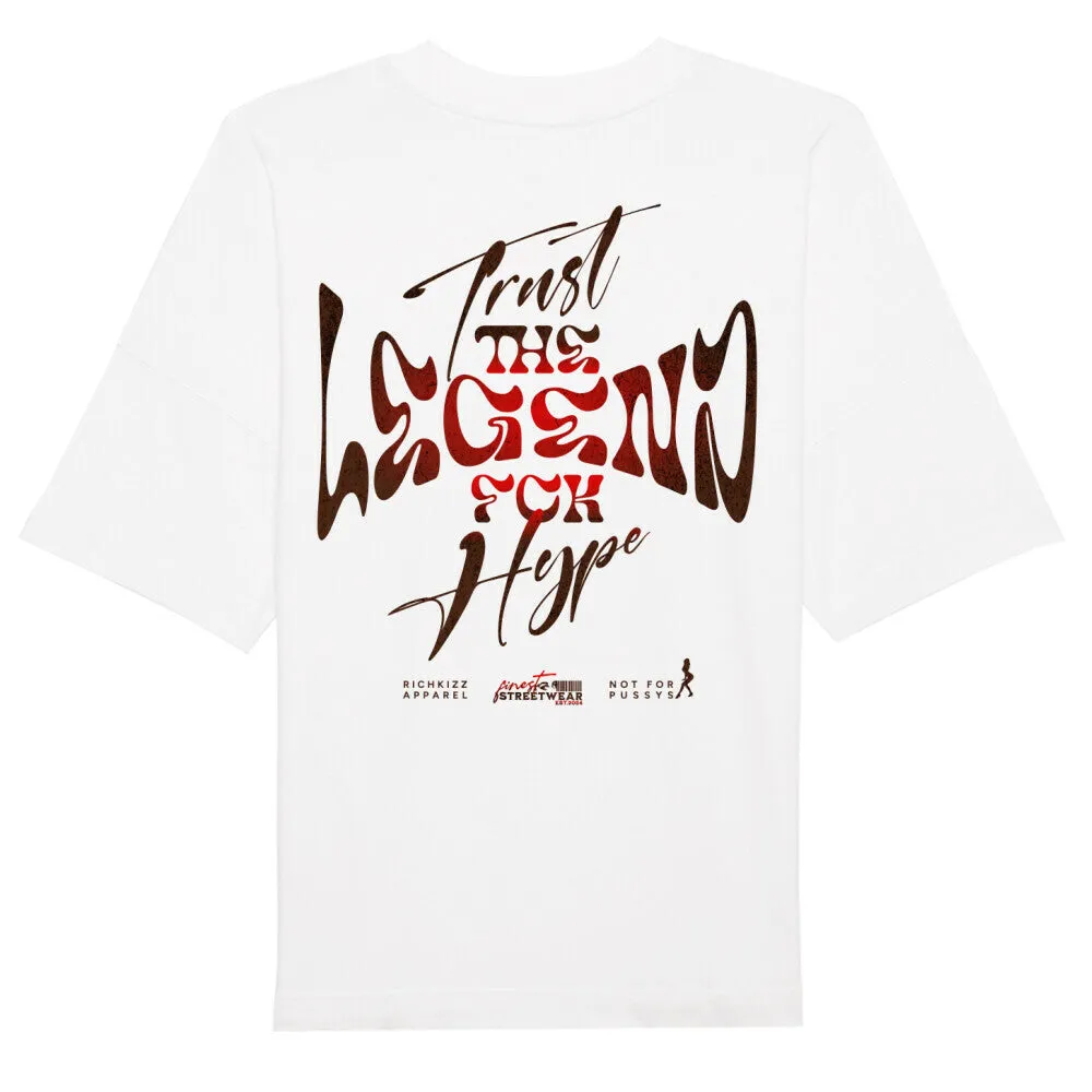 Herren Oversized T-Shirt Organic - TRUST NO HYPE