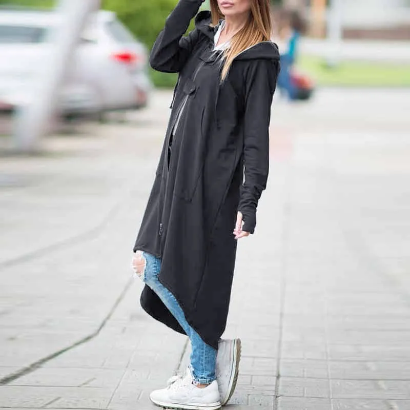 Kayla Long Oversized Hooded Sweater