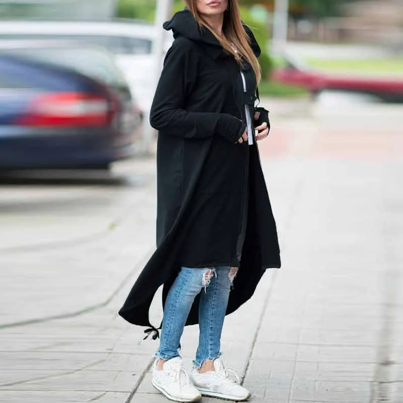 Kayla Long Oversized Hooded Sweater