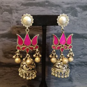 Oversized Rounded Pearl Earrings
