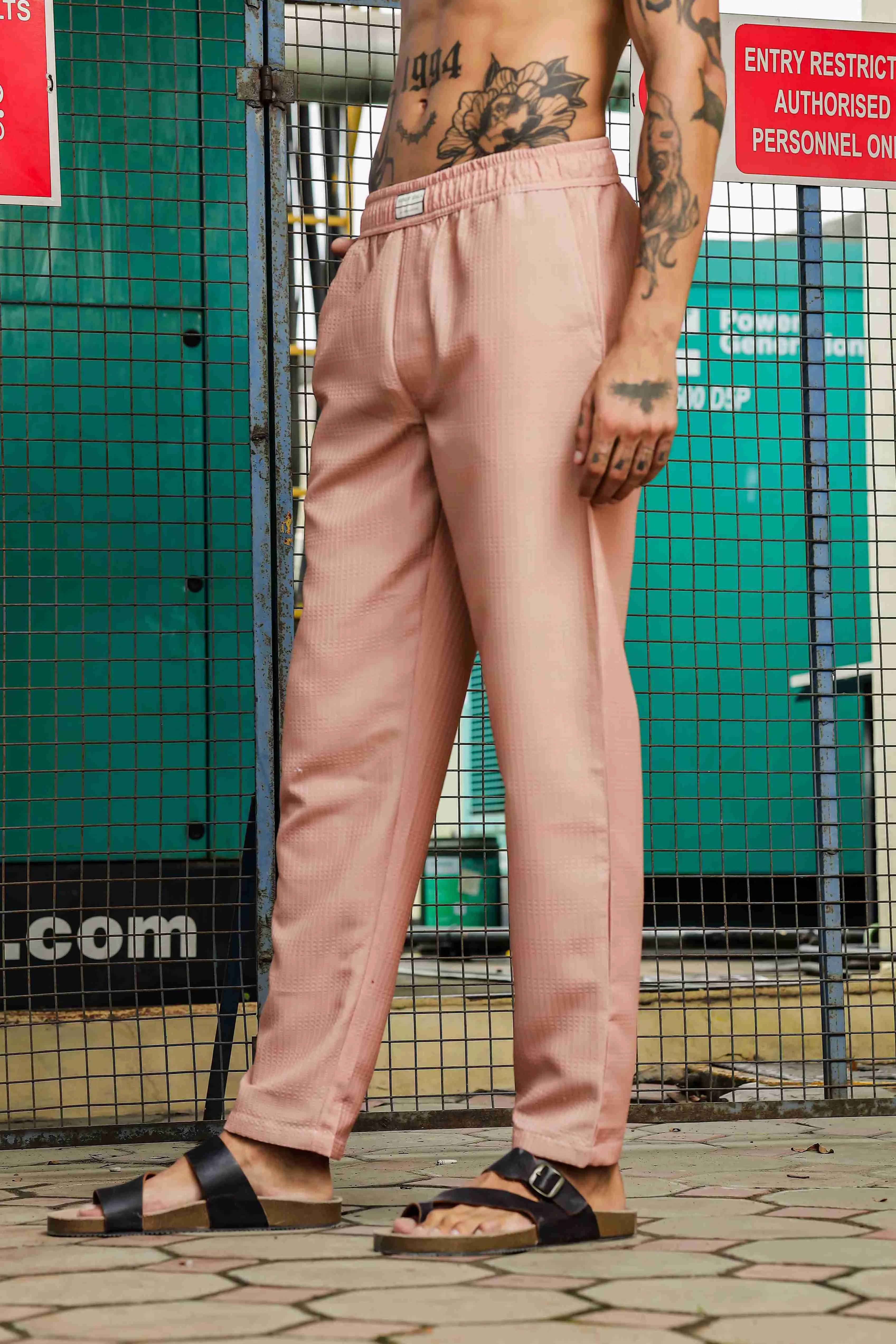 Oversized Textured Peach Coord Set