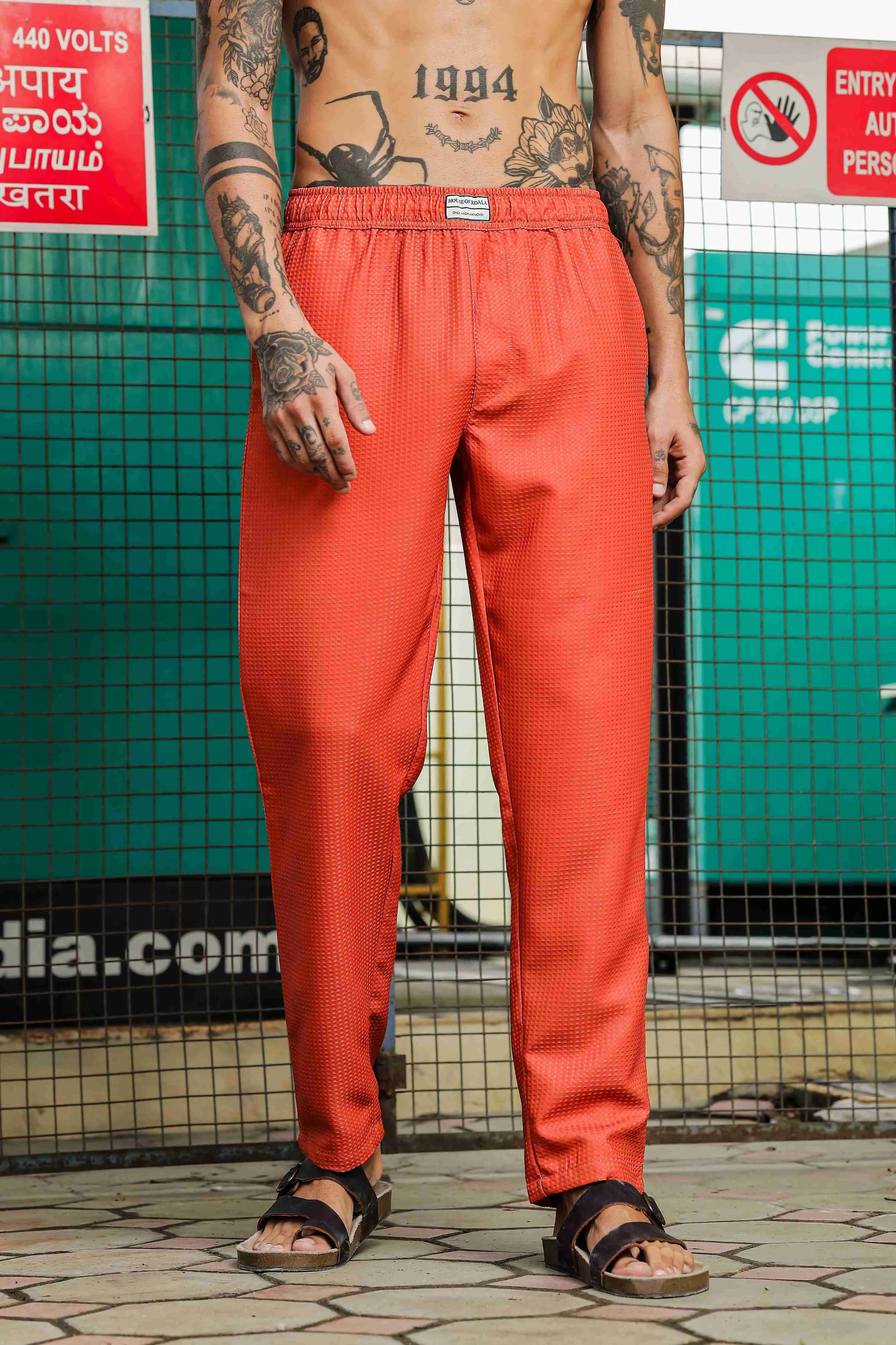 Oversized Textured Rust Coord Set