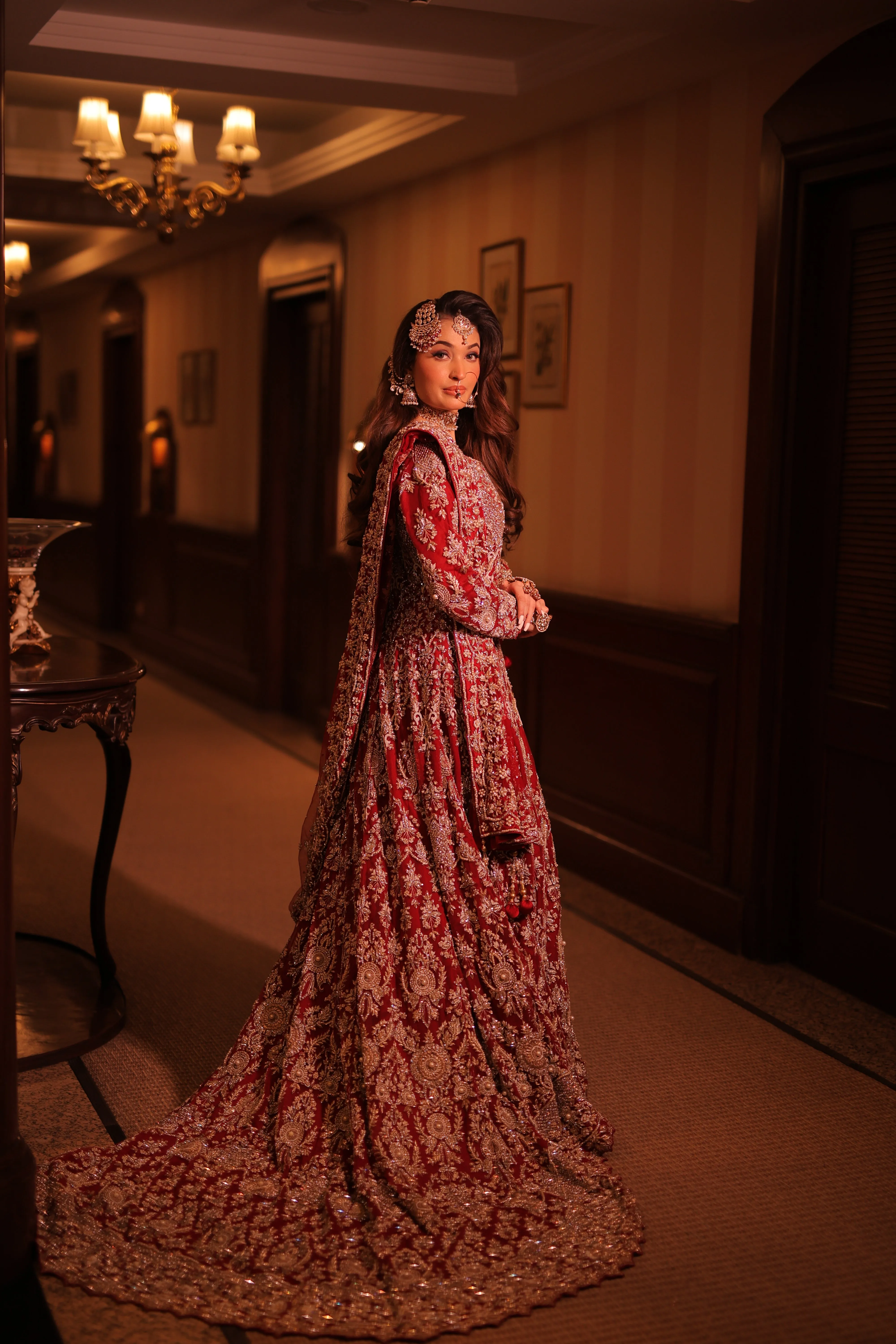 Red Trail Gown