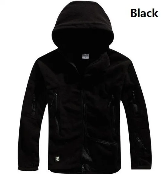 Tactical Jacket Men Thermal Outdoors Polartec Warm Hooded Coat Militar Softshell Hike Outerwear Army Jackets