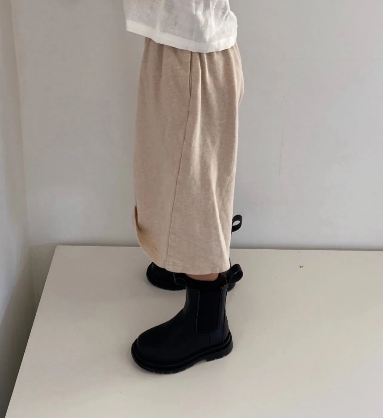 Undyed cotton lounge pants