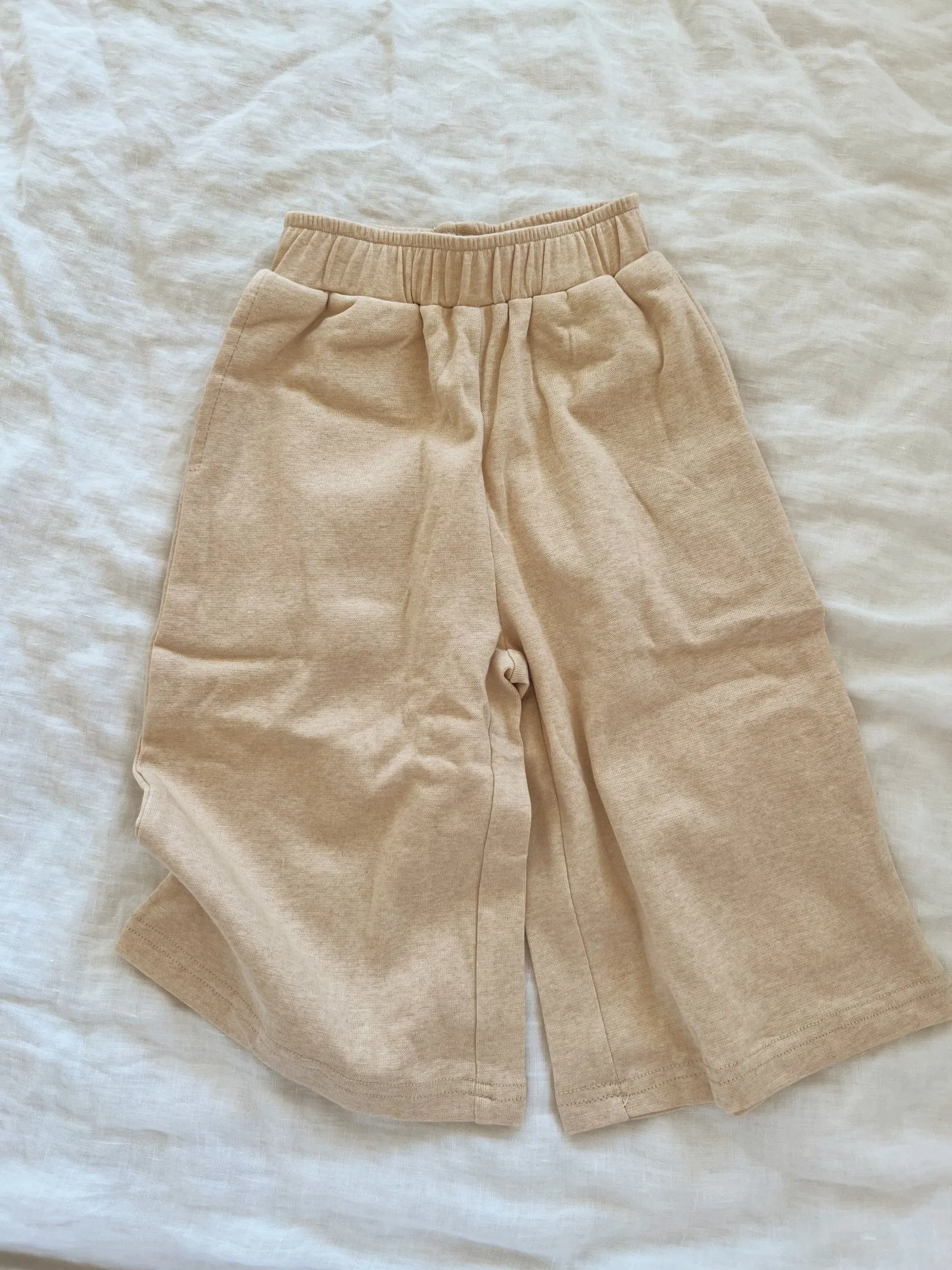 Undyed cotton lounge pants