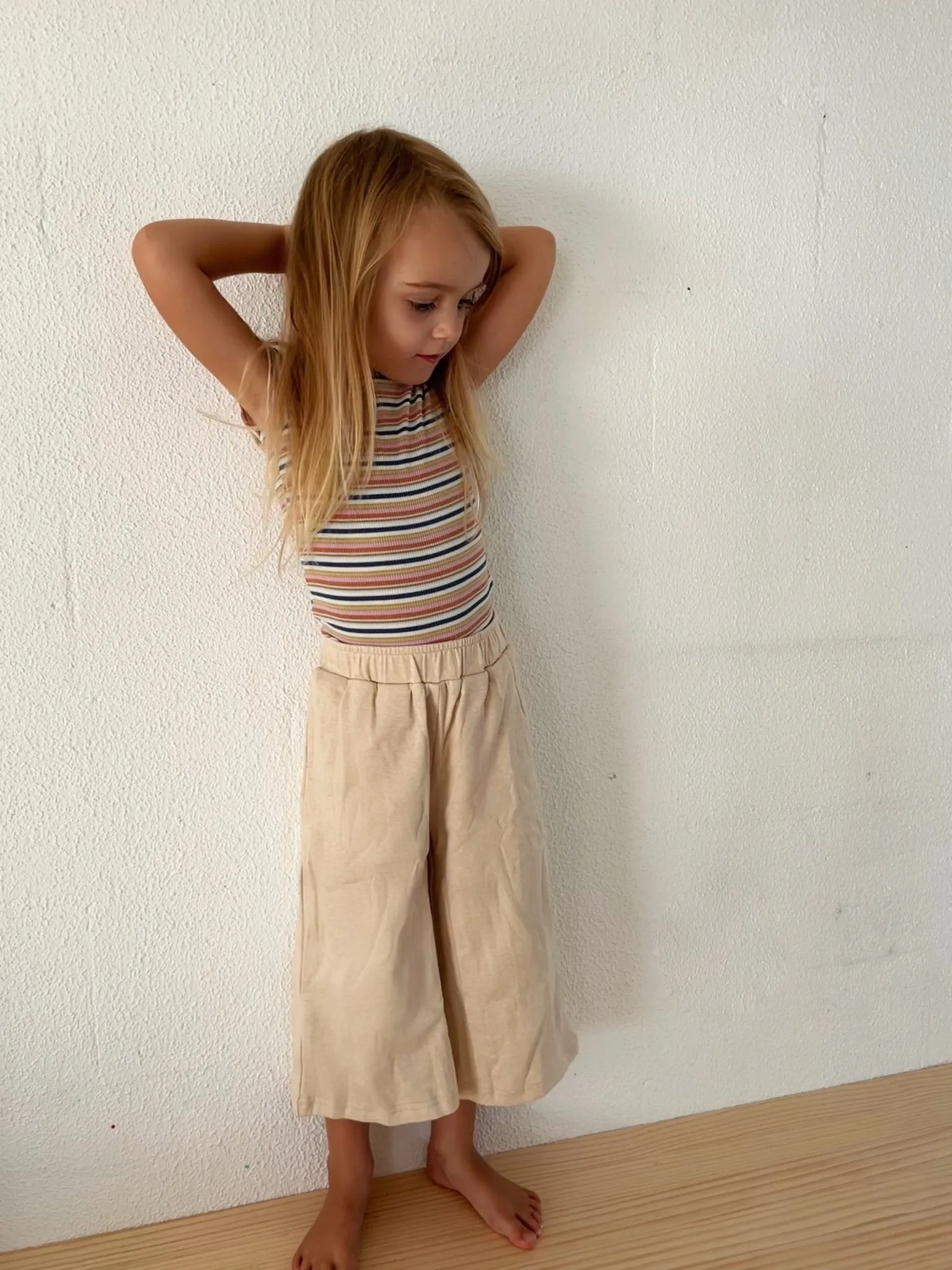 Undyed cotton lounge pants